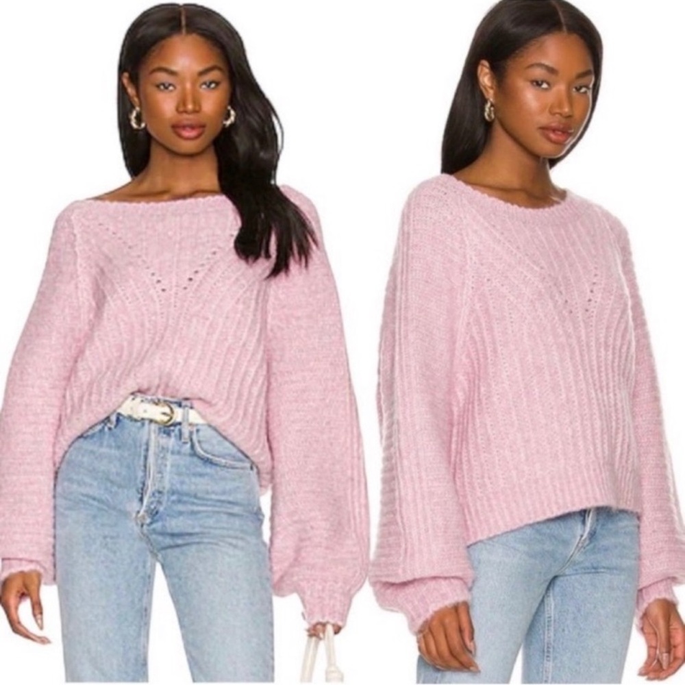 Free People CARTER PULLOVER SWEATER SIZE MEDIUM - Picture 12 of 14